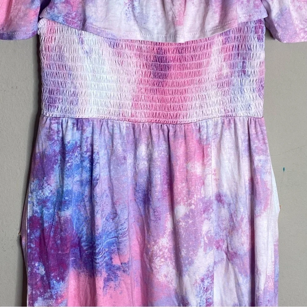 The Children’s Place Girl Dress Multicolor Open Shoulder Size 5/6 Years